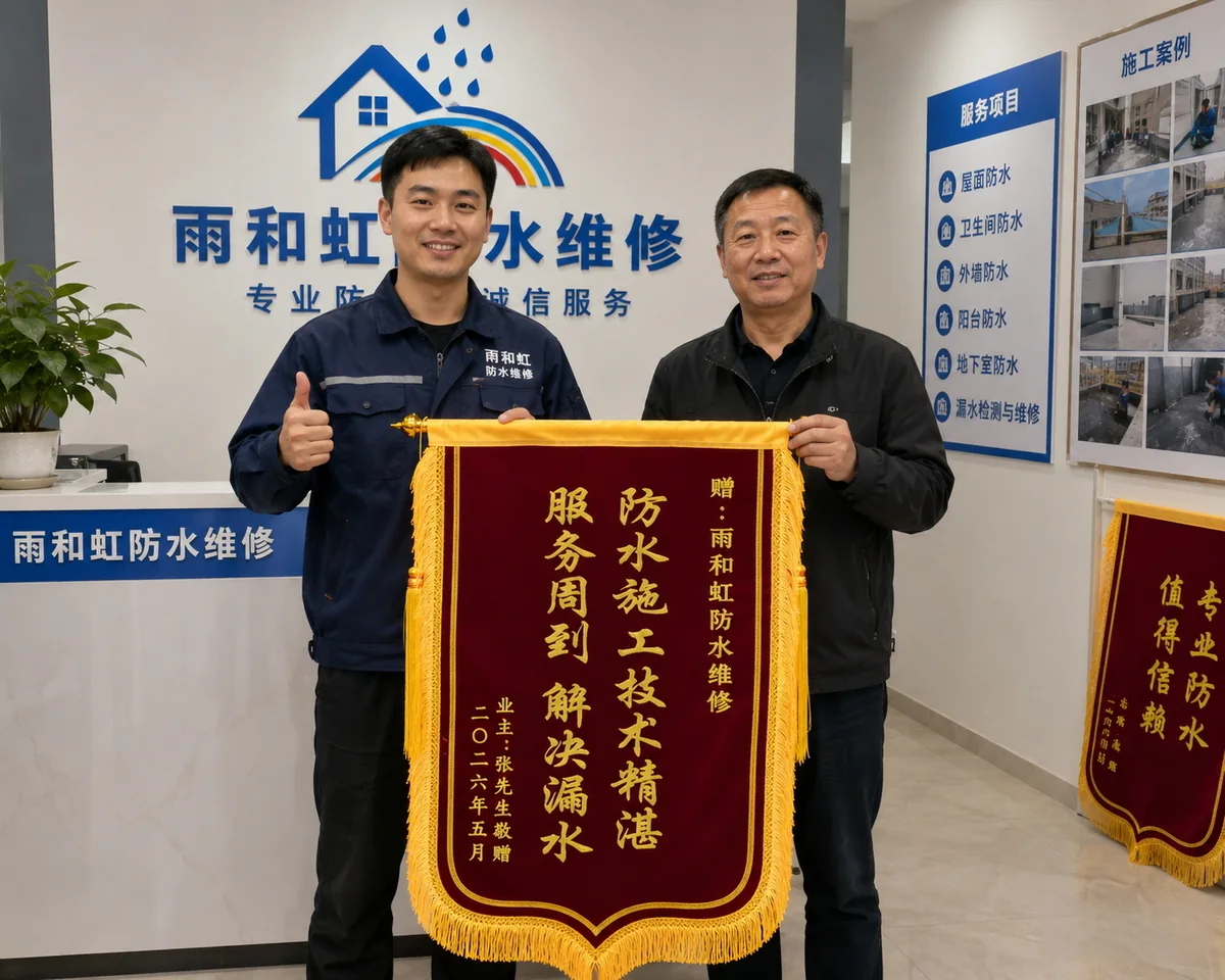 客户向雨和虹防水维修赠送锦旗